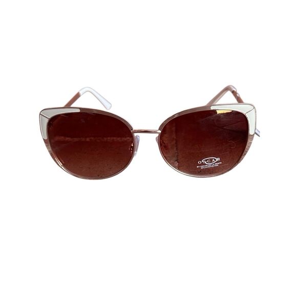 Oscar de la Renta Cat Eye Sunglasses Gold Brown Gradient Mod 3090 717 NEW main image 6